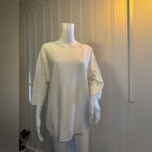 New York & Company Cream Sweater